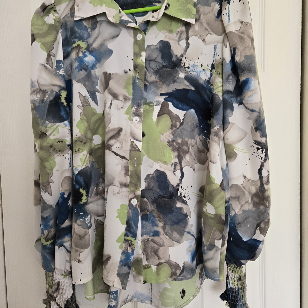 SHEIN Multicolor Floral Blouse